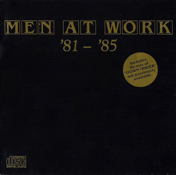 Men At Work : '81 - '85 (CD, Comp, RP)