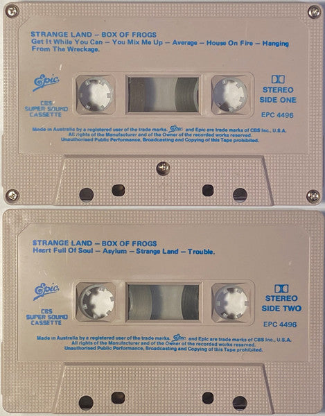 Box Of Frogs : Strange Land (Cass, Album)