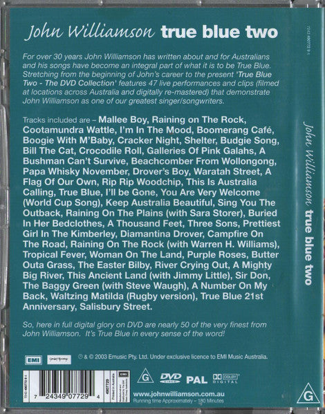 John Williamson : True Blue Two (DVD-V, Comp, PAL)