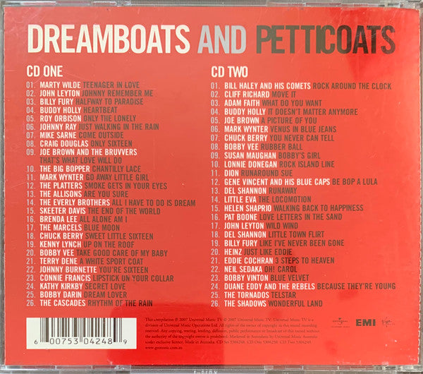 Various : Dreamboats And Petticoats (2xCD, Comp)