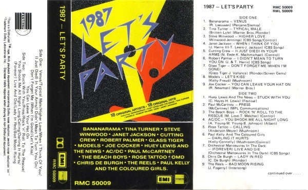 Various : 1987 Let's Party (Cass, Comp)
