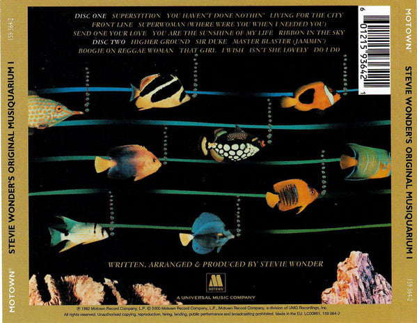 Stevie Wonder : Stevie Wonder's Original Musiquarium I (2xCD, Comp, RE, RM)