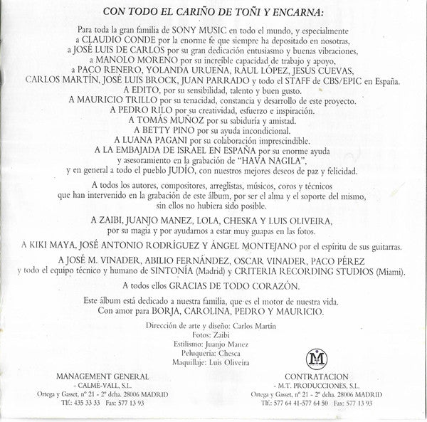 Azucar Moreno : Esclava De Tu Piel (CD, Album)