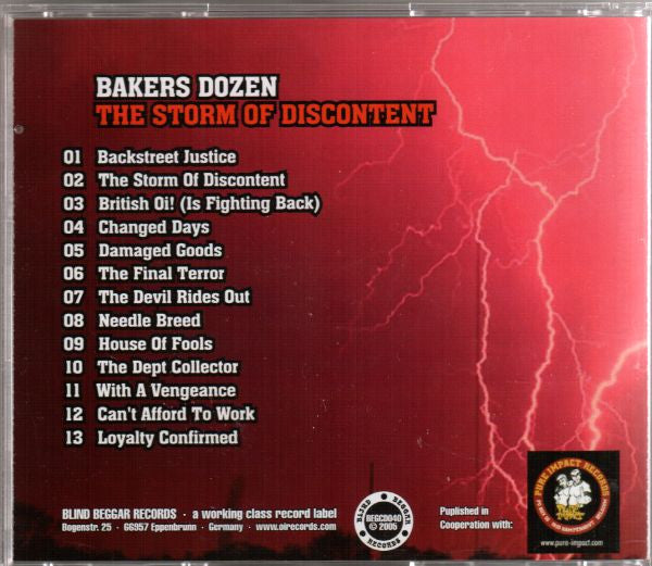 Bakers Dozen (2) : The Storm Of Discontent (CD, Album)