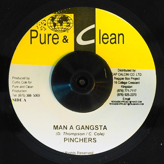 Jah Thunder / Pinchers : For The People / Man A Gangsta (7")