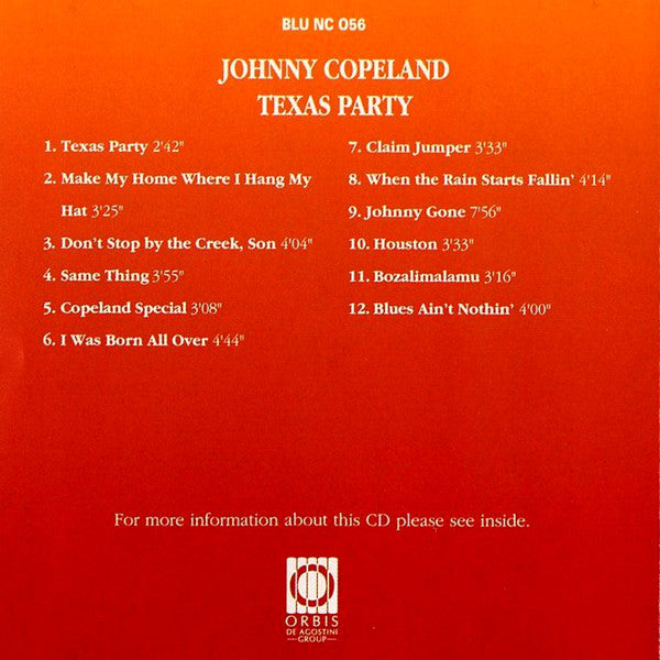 Johnny Copeland : Texas Party (CD, Comp, RM)