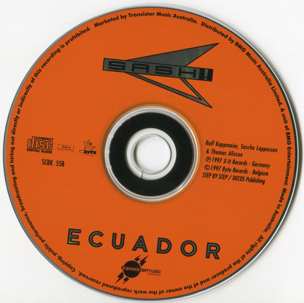Sash! : Ecuador (CD, Maxi)