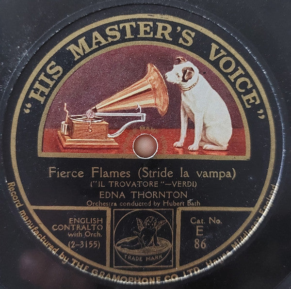 Edna Thornton : Flower Song / Fierce Flames (Stride La Vampa) (Shellac, 10")