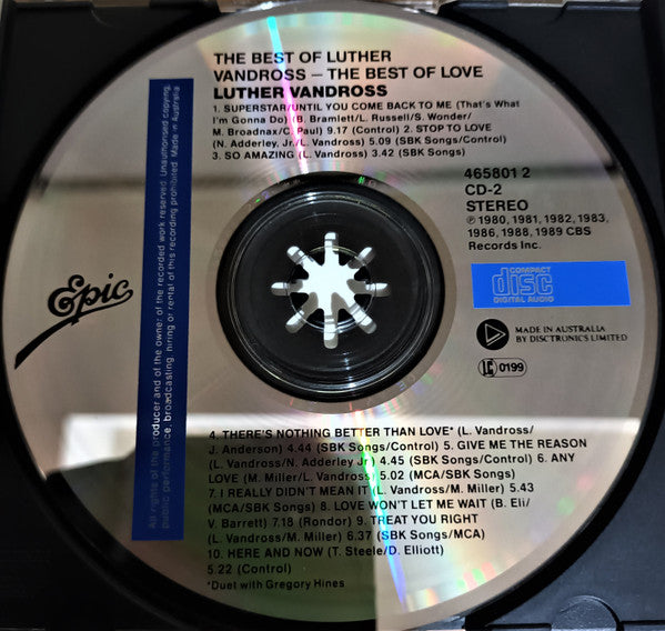 Luther Vandross : The Best Of Luther Vandross The Best Of Love (2xCD, Comp, RM)