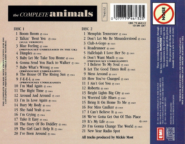 The Animals : The Complete Animals (2xCD, Comp, Mono)