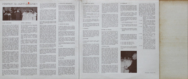 Chœur Des Moines De Kergonan : Initiation Au Chant Gregorien (LP, Album)