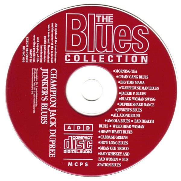 Champion Jack Dupree : Junker's Blues (CD, Comp, RM)