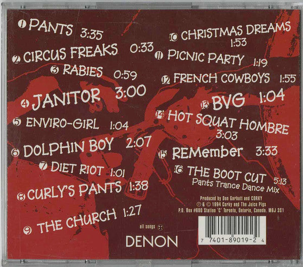 Corky And The Juice Pigs : Pants (CD, Album)