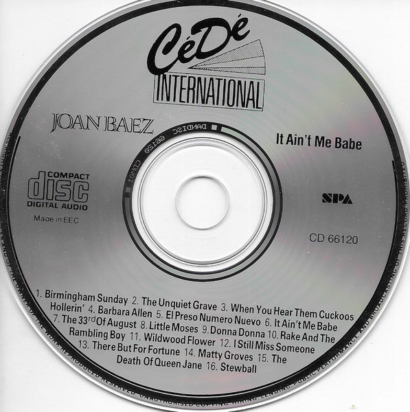 Joan Baez : It Ain't Me Babe vol.2 (CD, Comp)