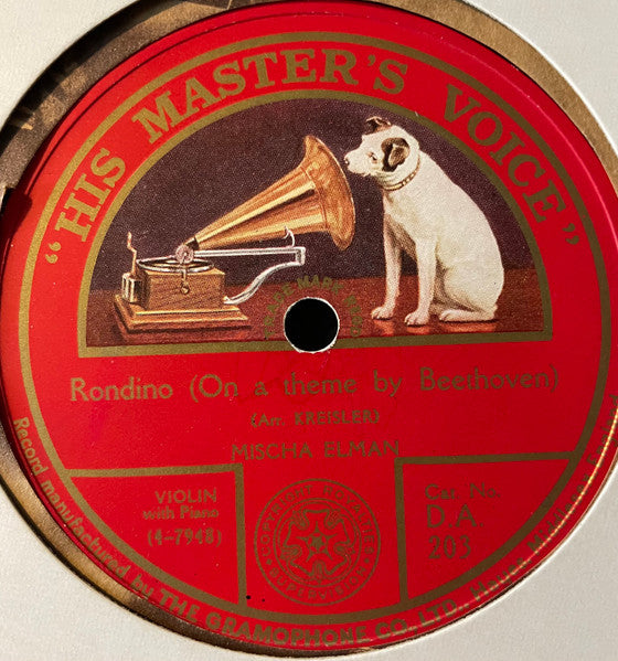 Mischa Elman : Hungarian Dance – No. 17 / Rondino (Shellac, 10")