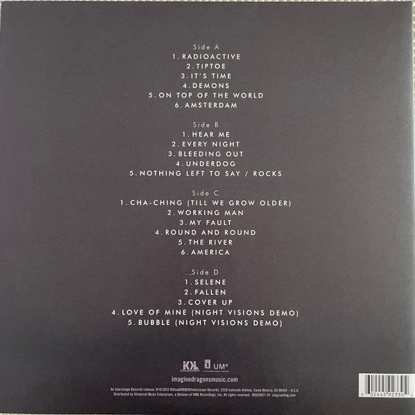 Imagine Dragons : Night Visions (2xLP, Album, Ltd, RE, Yel)