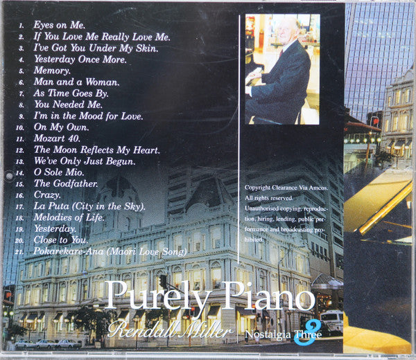 Rendall Miller : Purely Piano NostalgiaThree (CD, Album)