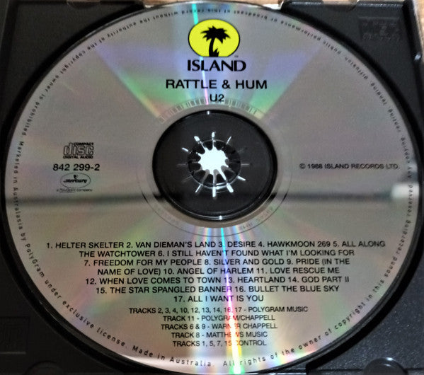 U2 : Rattle And Hum (CD, Album, RE, SMA)