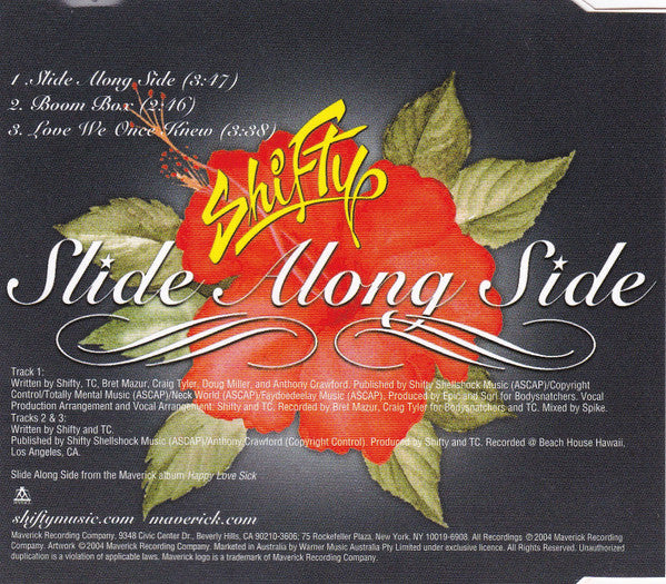 Shifty* : Slide Along Side (CD, Single)