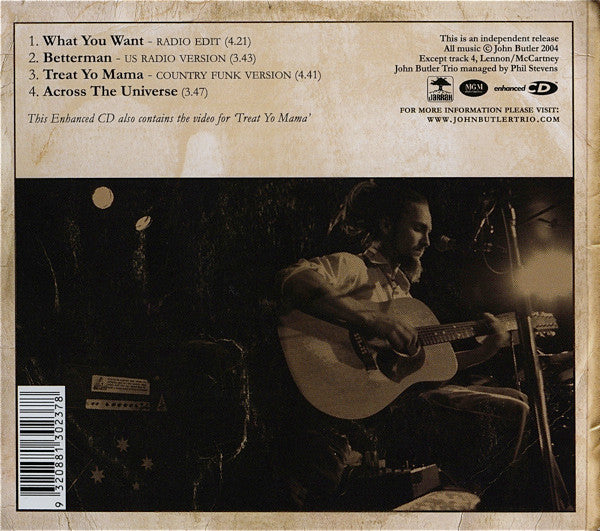 The John Butler Trio : What You Want (CD, EP, Enh)
