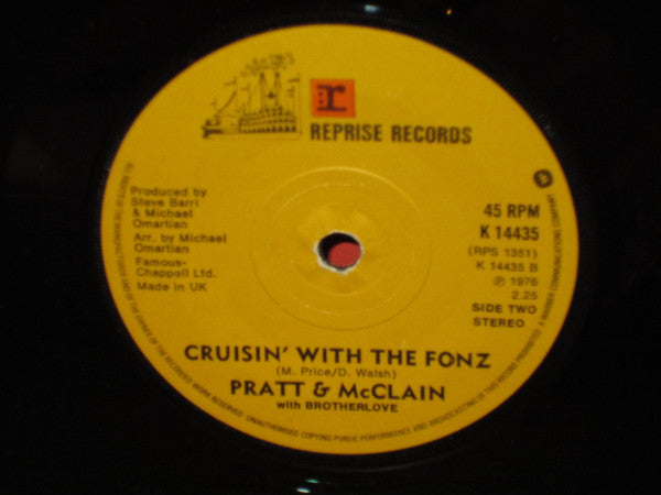 Pratt & McClain With Brotherlove : Happy Days (7", Single)