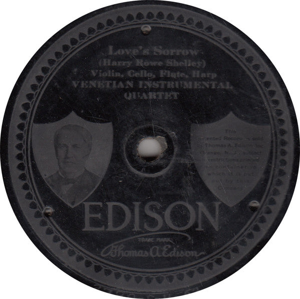 Venetian Instrumental Quartet : Serenade / Love's Sorrow (Edison Disc)