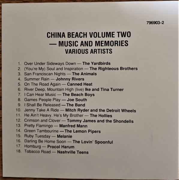 Various : China Beach / Music And Memories (Volume 2)  (CD, Comp)
