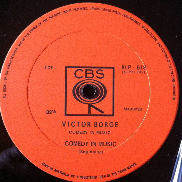 Victor Borge (2) : Comedy In Music (LP, Album, Mono, RE)
