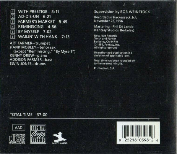 Art Farmer : Farmer's Market (CD, Album, RE)