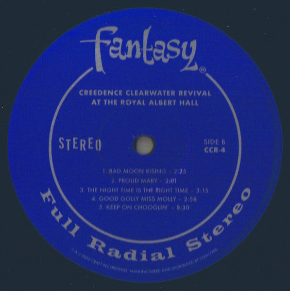 Creedence Clearwater Revival : At The Royal Albert Hall (April 14, 1970) (LP, Album, 180)