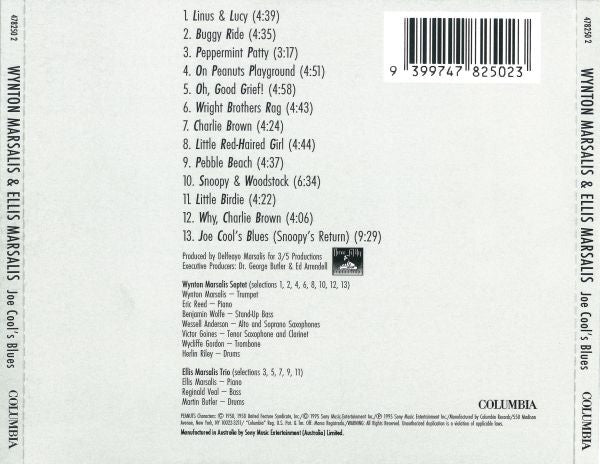 Wynton Marsalis & Ellis Marsalis : Joe Cool's Blues (CD)