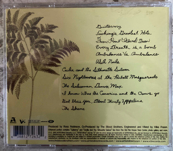 The Blood Brothers : ...Burn, Piano Island, Burn (CD, Album, Enh)