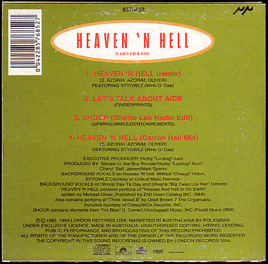 Salt-N-Pepa* : Heaven 'N Hell (CD, Single)