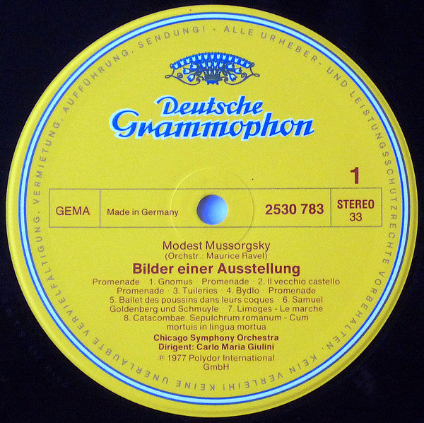 Modest Mussorgsky / Sergei Prokofiev, Chicago Symphony Orchestra · Carlo Maria Giulini : Bilder Einer Ausstellung = Pictures At An Exhibition / Symphonie Classique (LP)