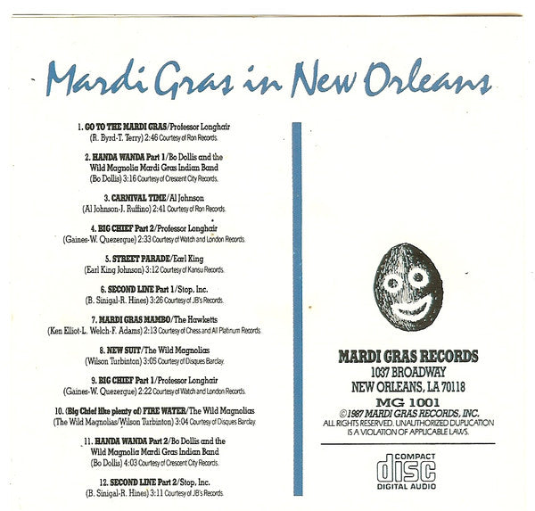 Various : Mardi Gras In New Orleans (CD, Comp)