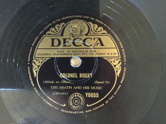 Ted Heath And His Music : Colonel Bogey / El Abanico (Shellac, 10")