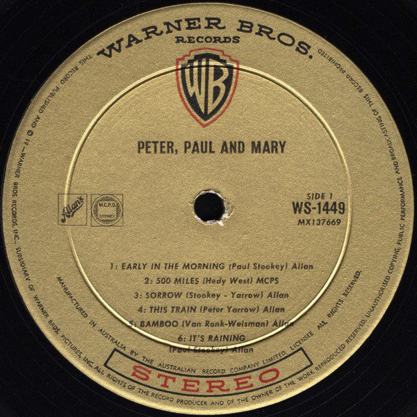Peter, Paul And Mary* : Peter, Paul And Mary (LP, Album)