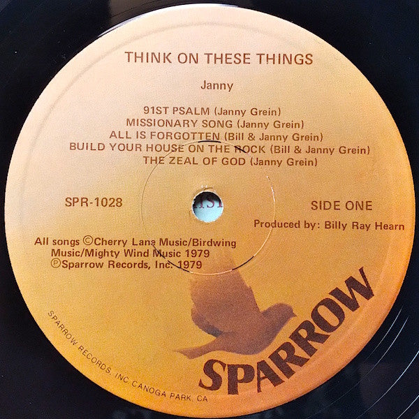 Janny* : Think On These Things (LP, Album)