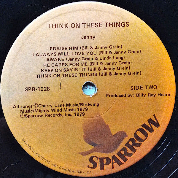 Janny* : Think On These Things (LP, Album)