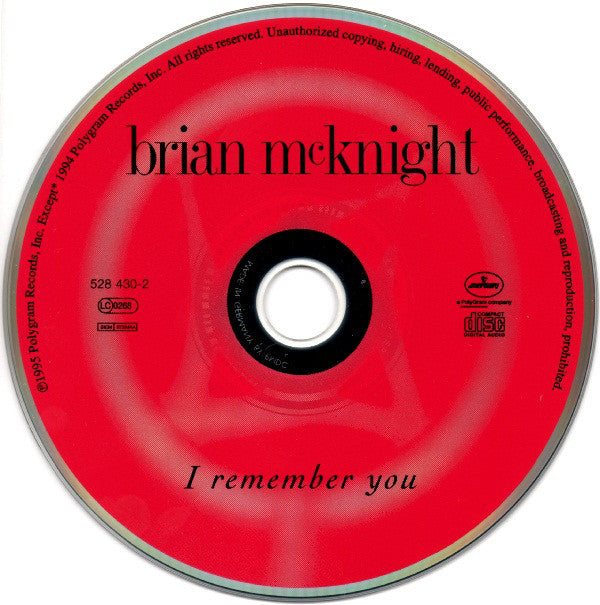 Brian McKnight : I Remember You (CD, Album)