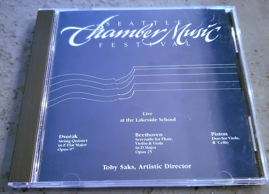 Seattle Chamber Music Society, Antonín Dvořák, Ludwig van Beethoven, Walter Piston, Toby Saks : Live From The Lakeside School (CD)