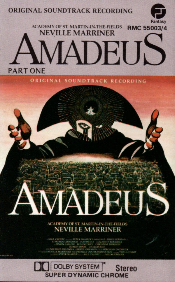 Wolfgang Amadeus Mozart - Sir Neville Marriner, The Academy Of St. Martin-in-the-Fields : Amadeus (Original Soundtrack Recording) (2xCass, Album, Chr)