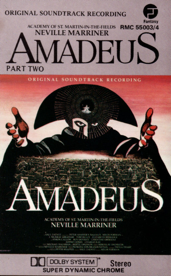 Wolfgang Amadeus Mozart - Sir Neville Marriner, The Academy Of St. Martin-in-the-Fields : Amadeus (Original Soundtrack Recording) (2xCass, Album, Chr)