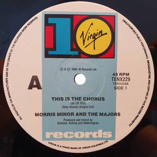Morris Minor And The Majors : This Is The Chorus (12", Single)
