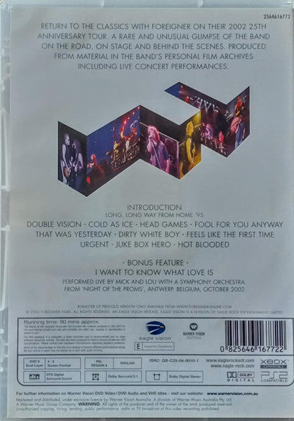 Foreigner : All Access Tonight (Live In Concert 25) (DVD-V, Comp, DVD)