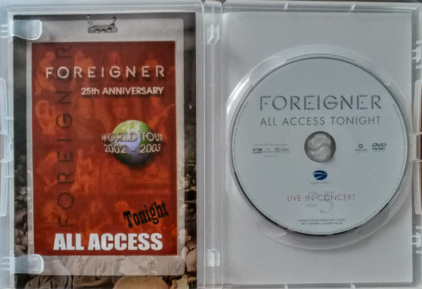 Foreigner : All Access Tonight (Live In Concert 25) (DVD-V, Comp, DVD)