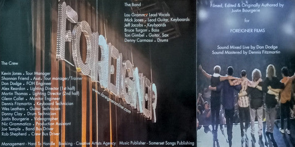 Foreigner : All Access Tonight (Live In Concert 25) (DVD-V, Comp, DVD)