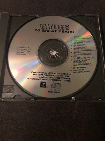 Kenny Rogers : 20 Great Years (CD, Comp, RE)