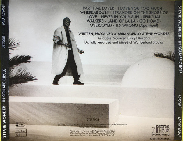 Stevie Wonder : In Square Circle (CD, Album)