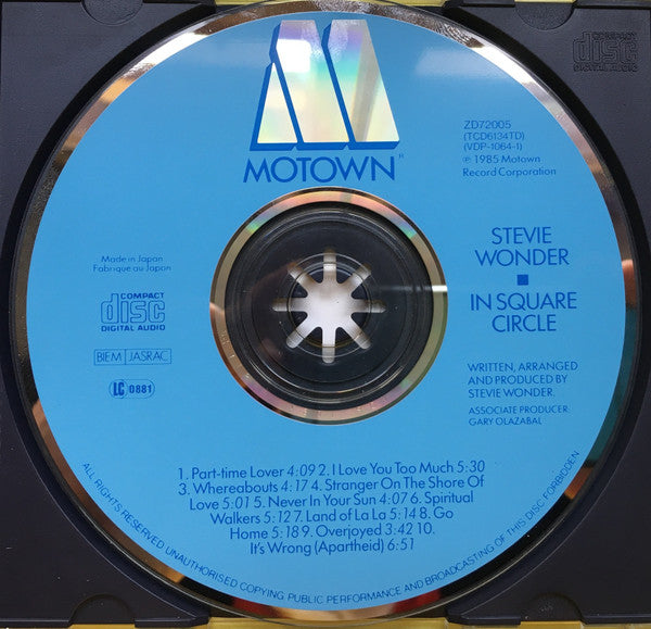 Stevie Wonder : In Square Circle (CD, Album)